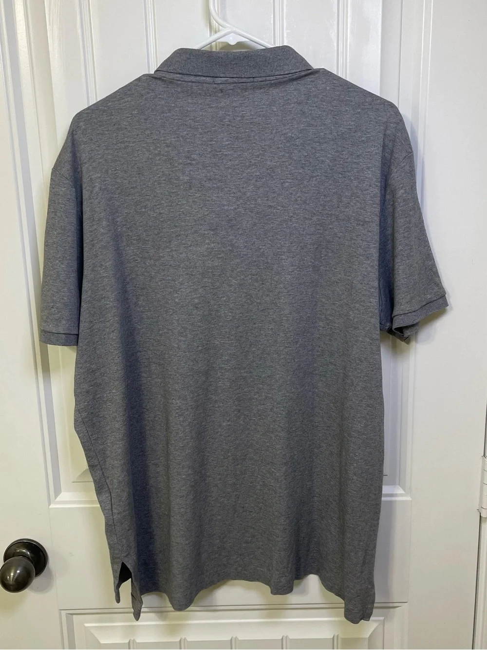 Polo Ralph Lauren Men's XL Pima Soft Touch Polo Shirt Gray Navy Blue Pony